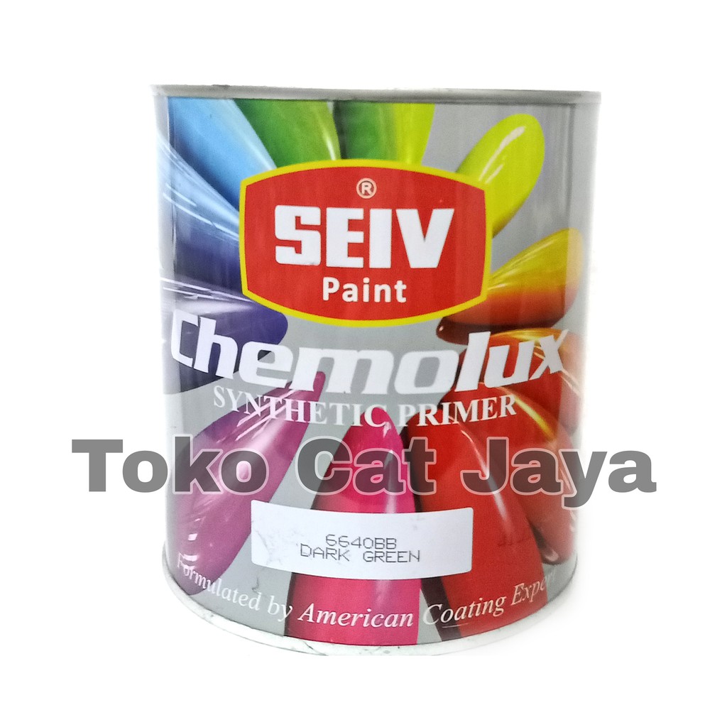 MENI BESI SEIV CHEMOLUX SYNTHETIC PRIMER / Besi Cat dasar ANTI KARAT 1 kg Hijau Abu