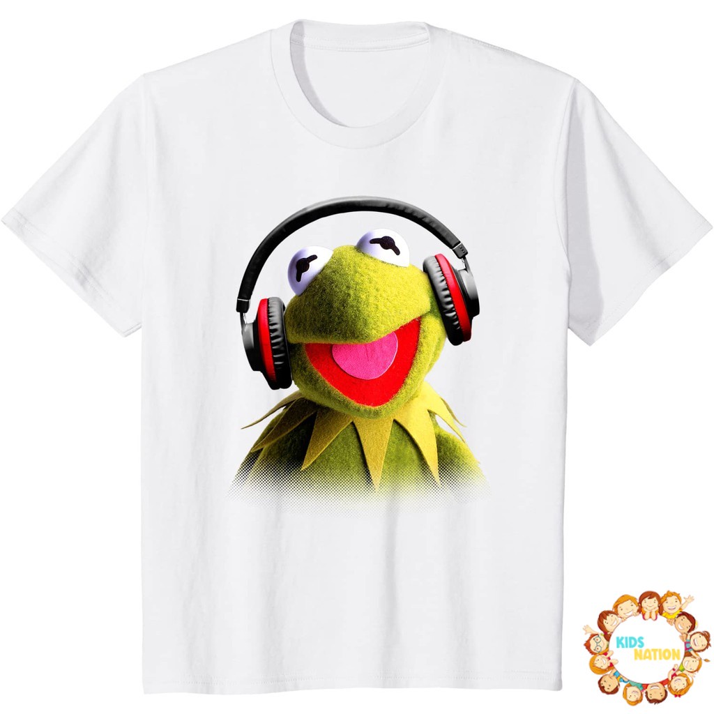 Baju anak Disney Muppet Babies Kermit Headphones T-Shirt