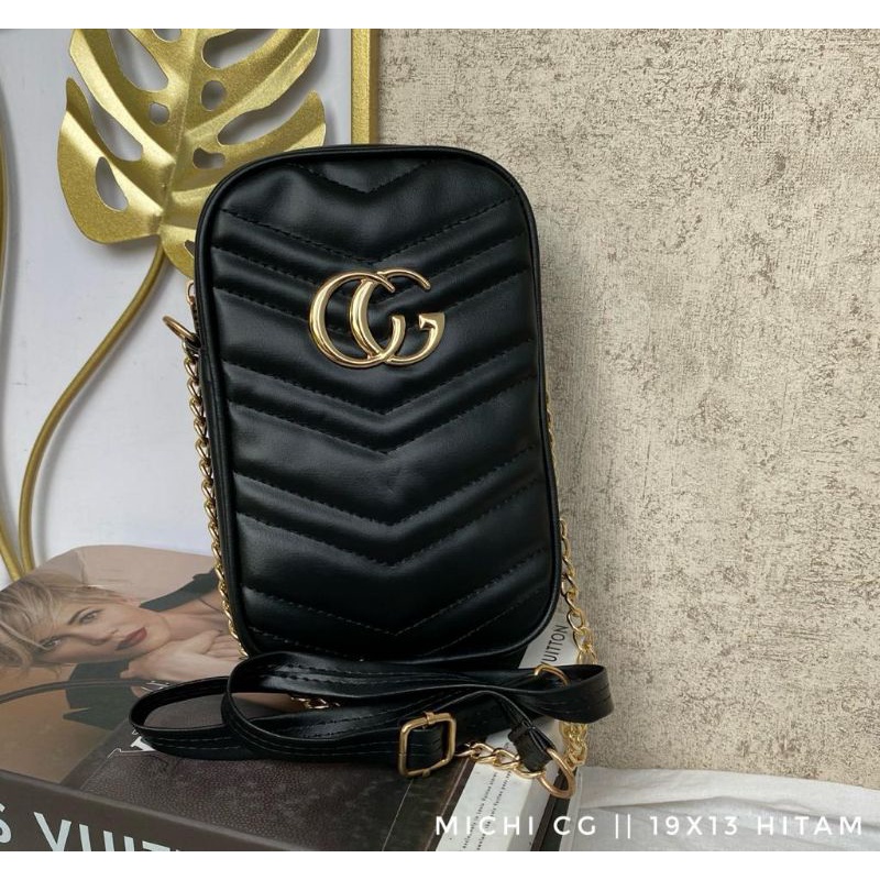michi CG tas selempang tas HP sling phone tas wanita tas simple sling bag