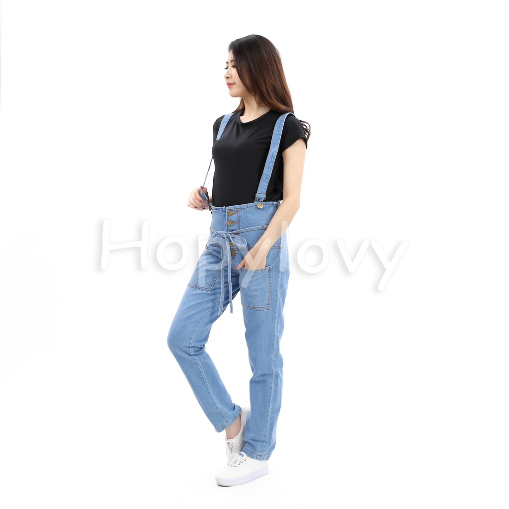 HOPYLOVY - Overall Jeans Wanita Rafaela