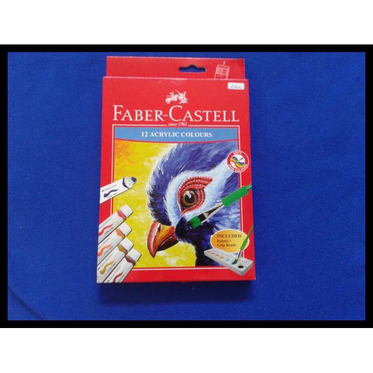 

UPDATE CAT ACRYLIC FABER CASTELL 12 WARNA PERALATAN MELUKIS MURAH