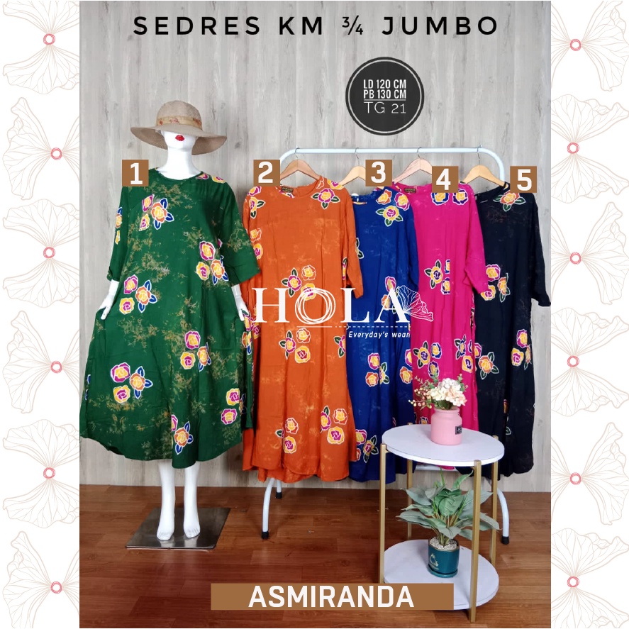 HOLA_FASH | SEKDRES KLOK JUMBO, GAMIS BATIK JUMBO, BATIK ASMIRANDA-TF21-FA-SASMR03