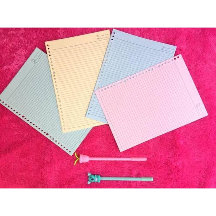 

IBARUl Loose Leaf /isi file / isi binder / kertas refill binder WARNA 26 ring