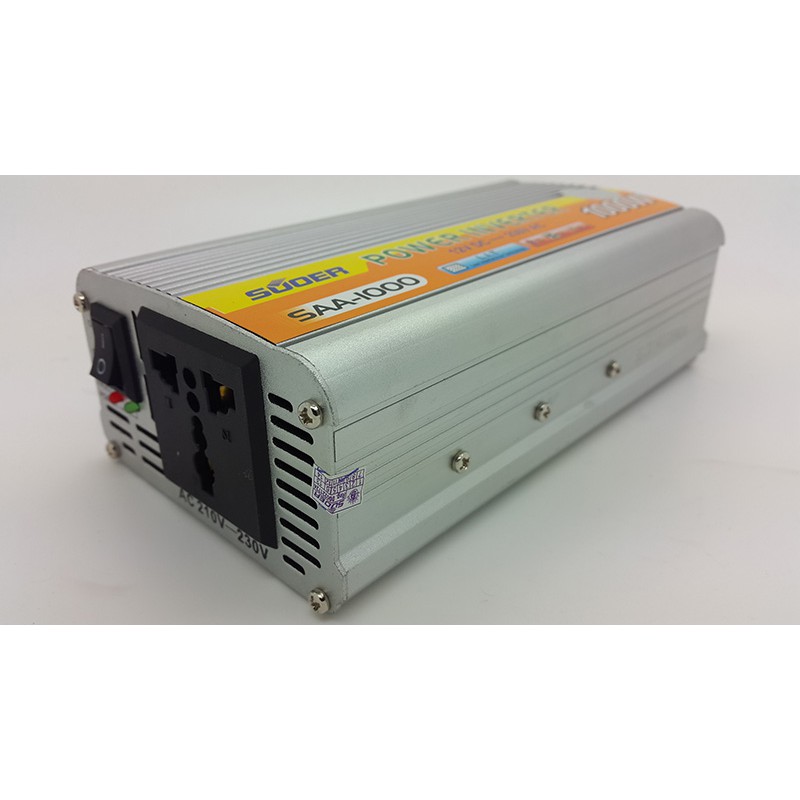 Power Inverter 1000w - DC 12v ke AC 220v Merk Suoer Type SAA-1000w