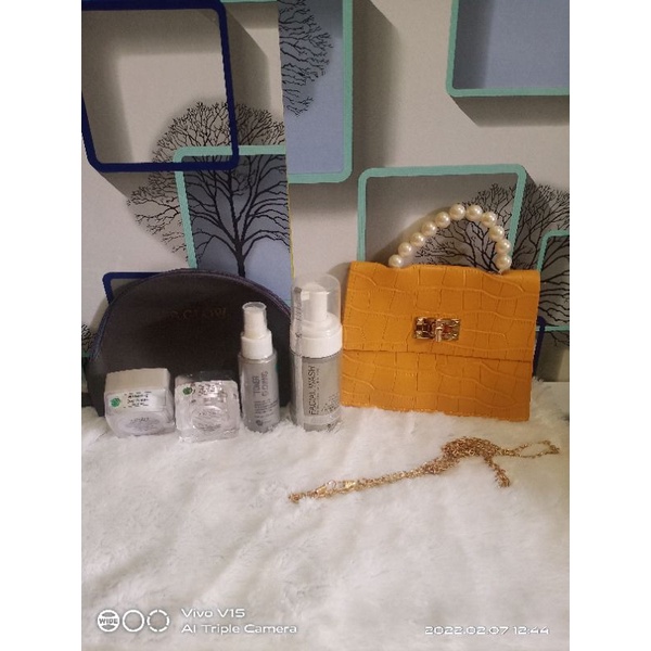 satu paket ms glow+free tas