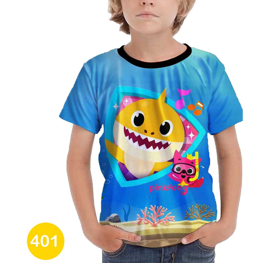 Baju Pinkfong Baby Shark Baju Series Anak #401