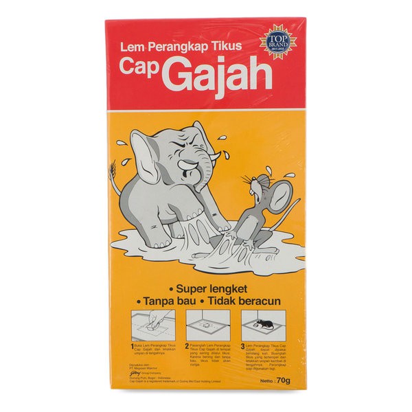 Rat Trap Glue Cap Gajah Lem tikus 60 gr