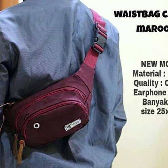 Tas Selempang Waist Bag Pria Wanita Sling Bag Supreme Fila Cowok Cewek Berkualitas