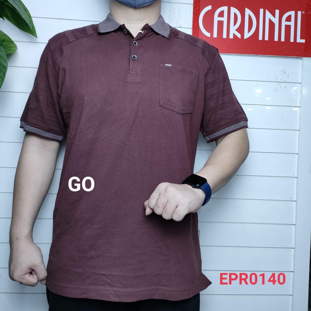 gof KP CARDINAL KAOS POLO Cowok Kaos Pria Lengan Pendek Pakaian Laki Laki Dewasa Berkerah Casual