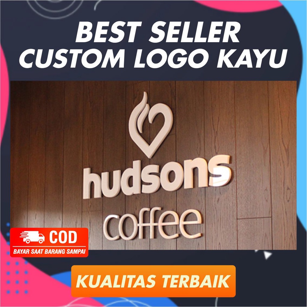 Logo Usaha Custom / Nama Toko Kayu / Logo Timbul / Nama Toko Timbul / Logo Custom