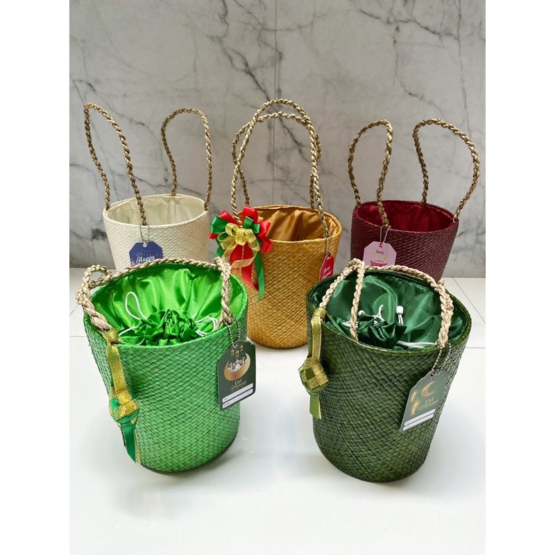 

Packaging Hampers Tas Pandan Anyaman / Keranjang Parcel