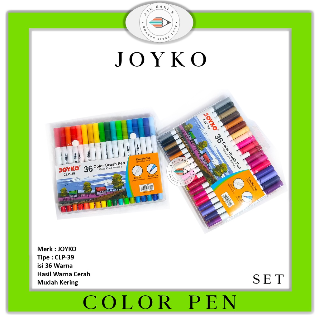 

JOYKO - Pensil Warna - Color Pen CLP 39 - 36 Warna - Set