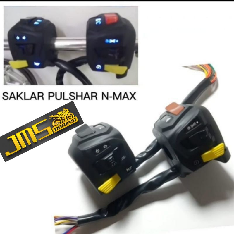 saklar lampu plus hazard nmax lama model bajaj pulsar nyala lampu biru set pnp