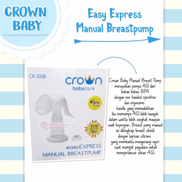 Crown breastpump manual CR3338