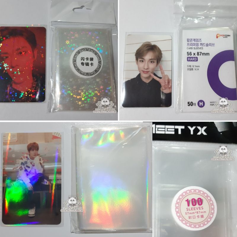 Innersleeve Inner Sleeve Photocard (Plastik PC) Meet YX Seal, Hologram Bintang/Star, Popcorn Hard Un