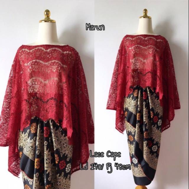 SB Collection Stelan Kebaya Jenny Brukat Jumbo dan Rok Lilit Maxi Batik Wanita