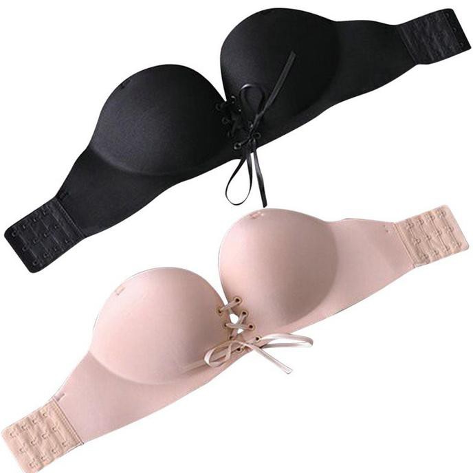 Multiway Bra Seamless Bra Angel Wing Bra Push Up Nu Bra - Hitam