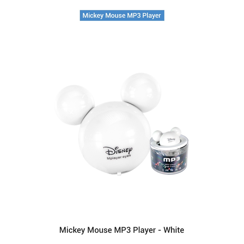 MP3 Player Mini Mickey Mouse Disney Free Headset