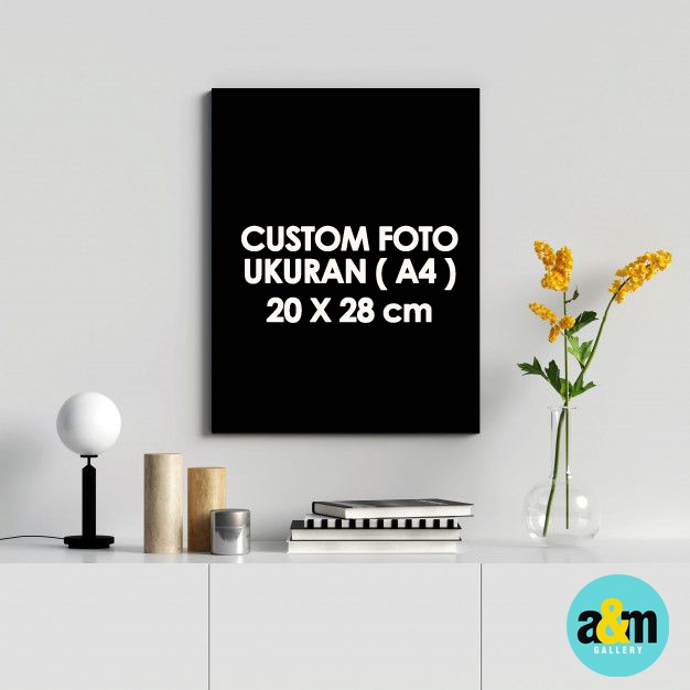 Poster Kayu CUSTOM FOTO A4 UKURAN 20 X 30 I Hiasan Dinding Dekorasi Kamar I Poster Kayu Dekorasi Kamar - A&amp;M