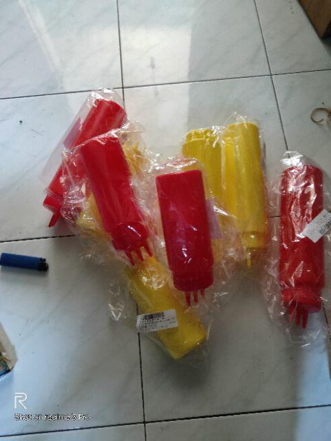 Ready Stock Botol Dispenser Saus Tomat / 3 Lubang 12-24 Oz Bahan Plastik