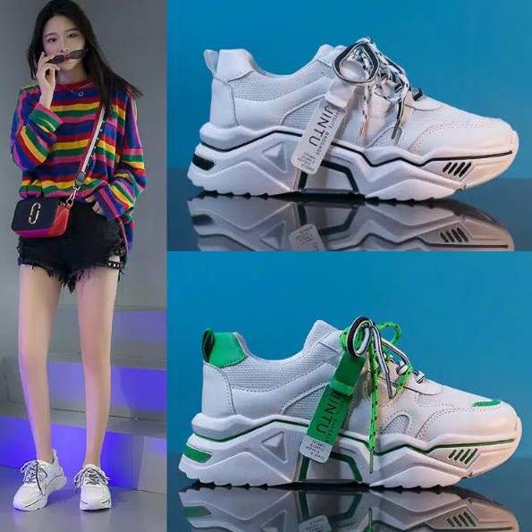 ORI~01235>â˜›⭐ 9.9 Sale RK Collection - Sneakers Fashion Wanita Korea Jintu 02⭐makasih..ya