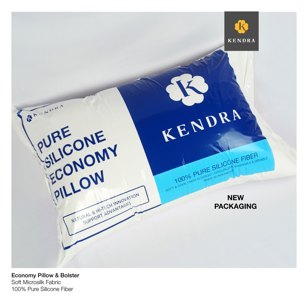 Bantal / Guling Tidur Kendra - Silikon Economy - Murah