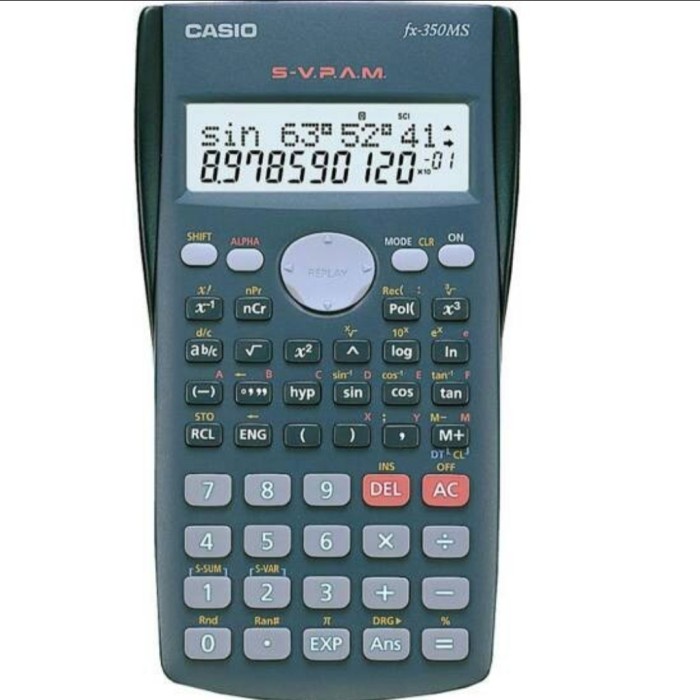 

CASIO FX-350MS - Kalkulator Only ( tanpa dus dan buku panduan )