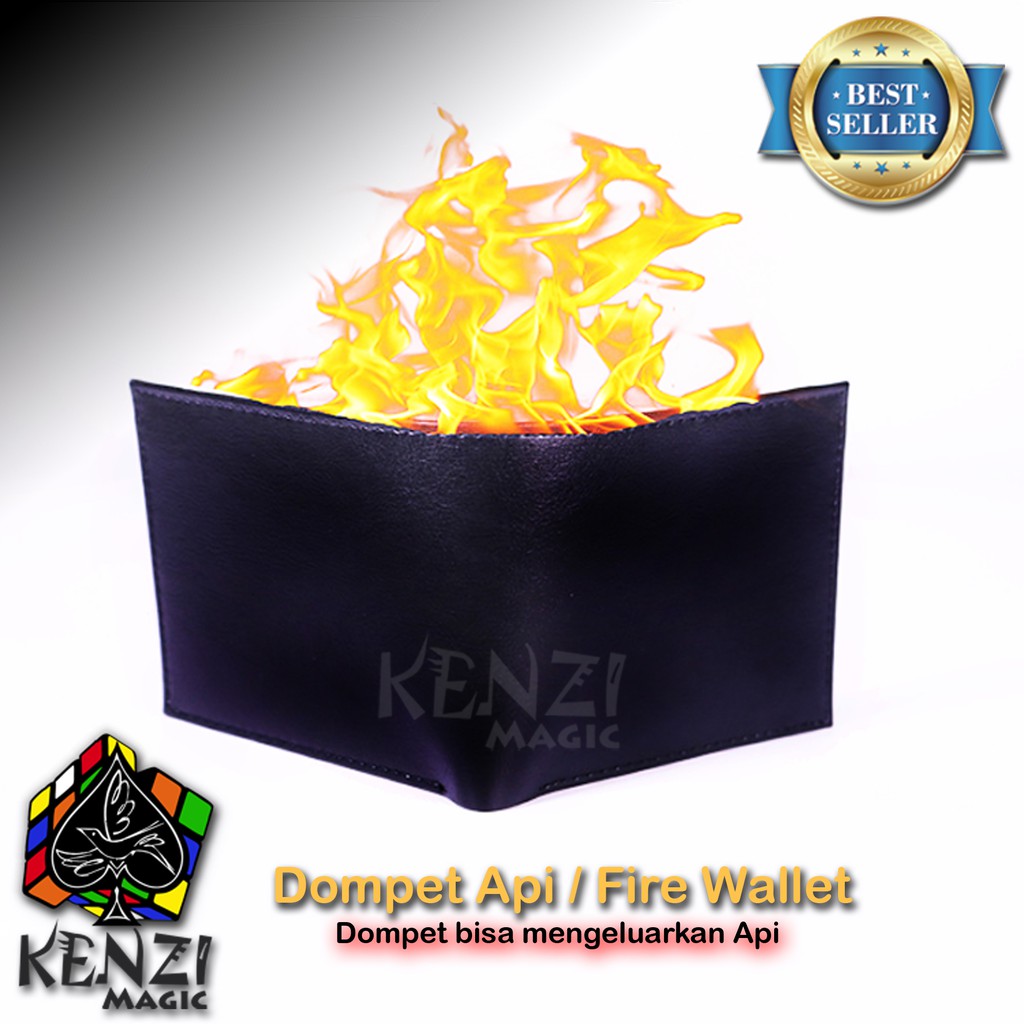 Dompet Sulap Ajaib yang Bisa Mengeluarkan Api dengan Cairan Zippo untuk Pertunjukan