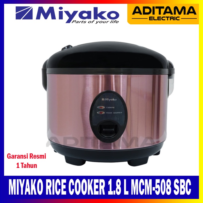 MIYAKO RICE COOKER 3in1 MCM-508 SBC 1.8L/ MAGIC COM MIYAKO MCM 508SBC