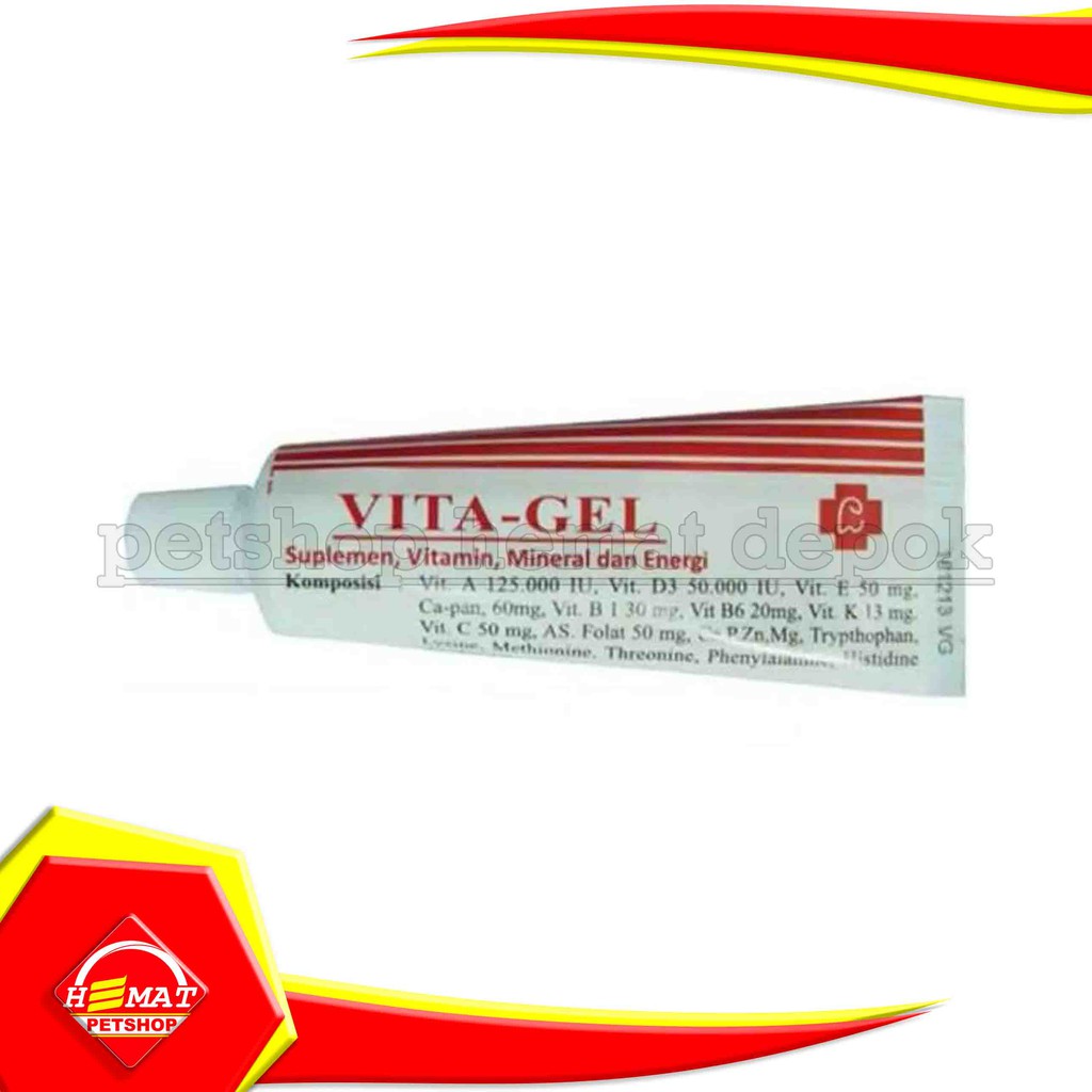 Vita Gell  50gr Vitamin Nafsu Makan Anjing dan Kucing vita gel