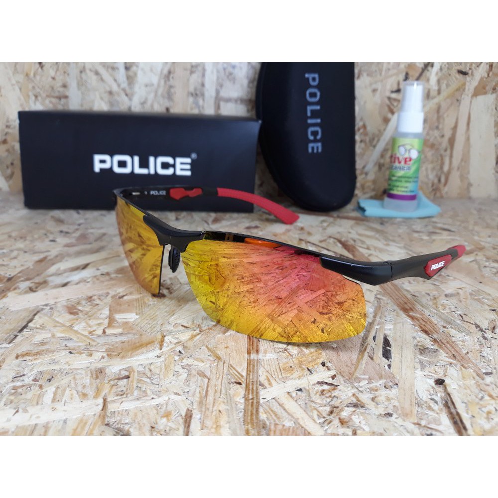 kacamata police red fire polarized anti uv Limited