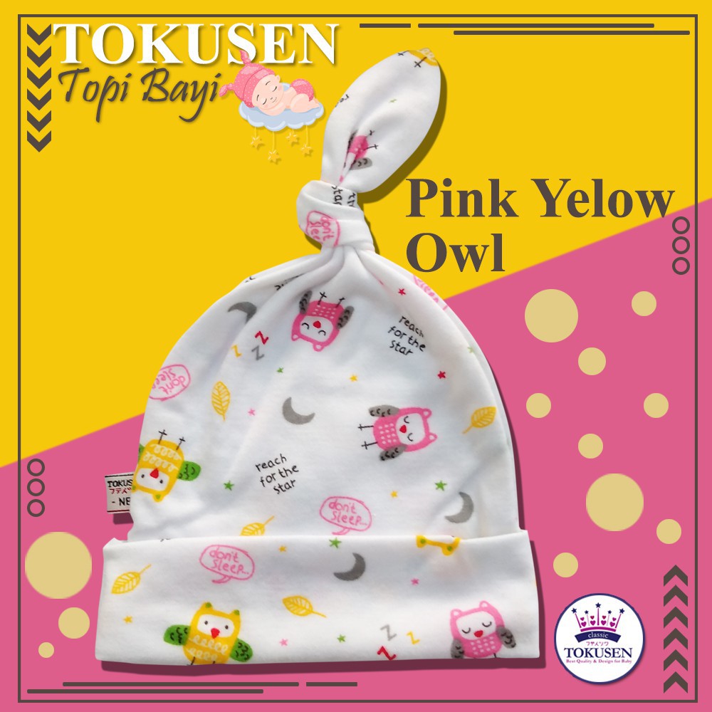 TOKUSEN Newborn Baby Hat MOTIF Topi Bayi Newborn Baby Hat alt