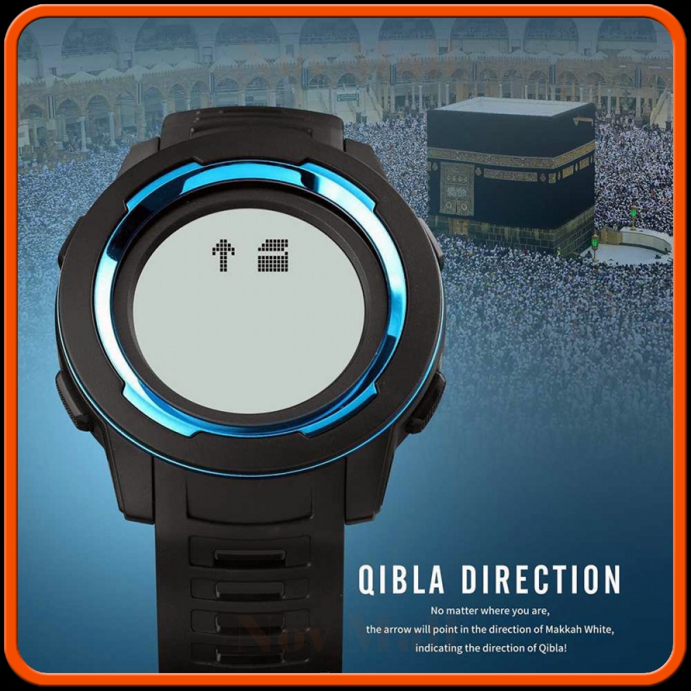 SKMEI Jam Tangan Digital Pria Muslim Qibla - 1729