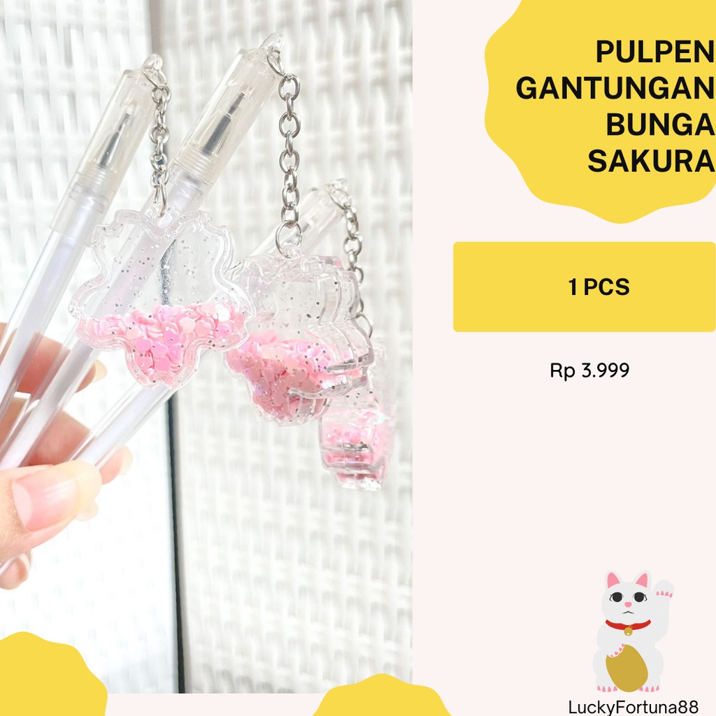 

[LuckyFortuna88] Pulpen Bentuk Bunga sakura Pen Bentuk Bunga sakura Alat Tulis Kantor Pen Tulis Pulpen tinta Hitam Pen Tinta Hitam bentuk bunga sakura lucu murah Unik Kualitas Premium