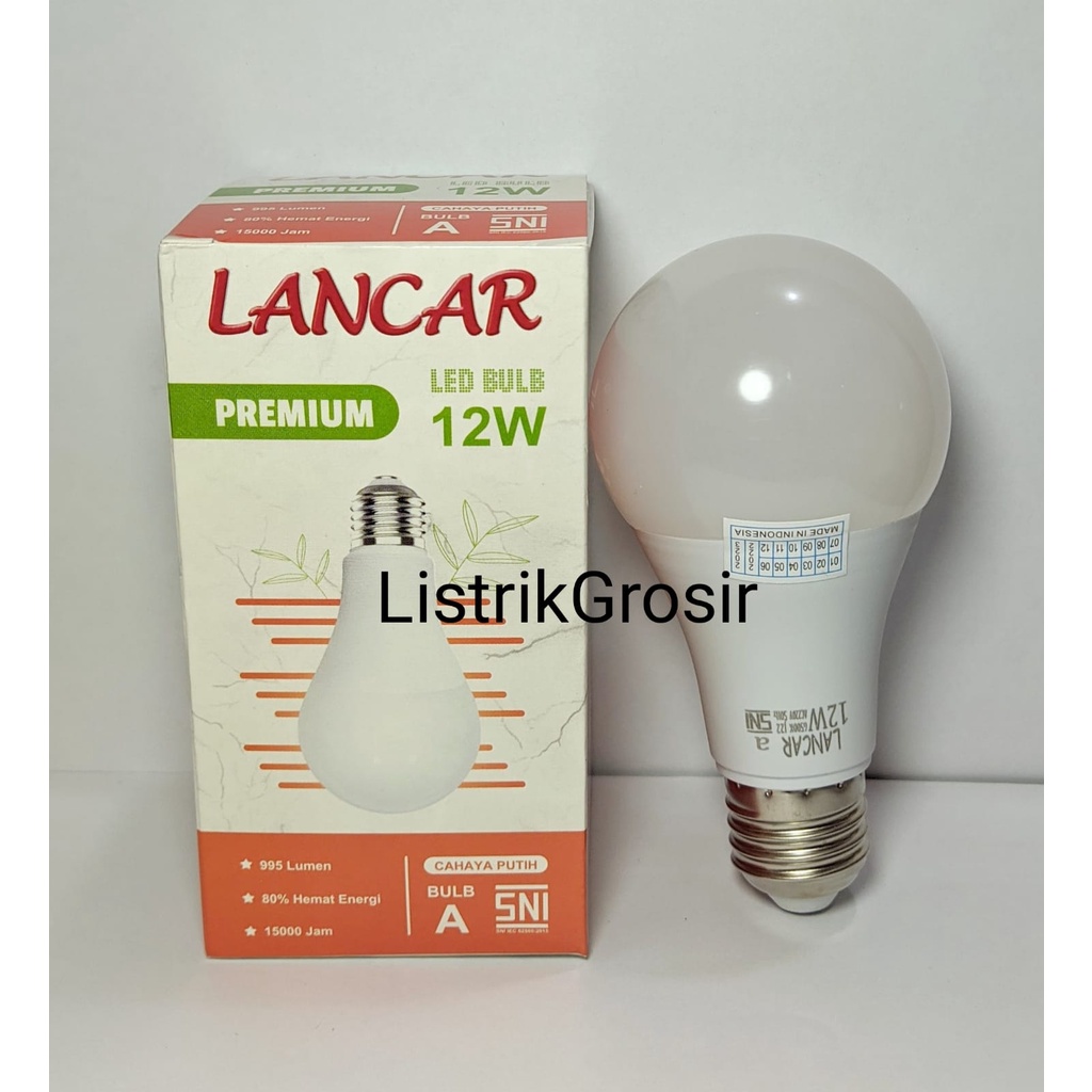 Bohlam Lampu Led LANCAR PREMIUM 5w 7w 9w 12w 15 w 18Watt 21 Watt 23W Garansi 1TAHUN