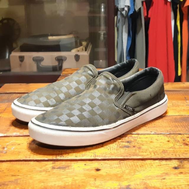 jual vans checkerboard slip on second