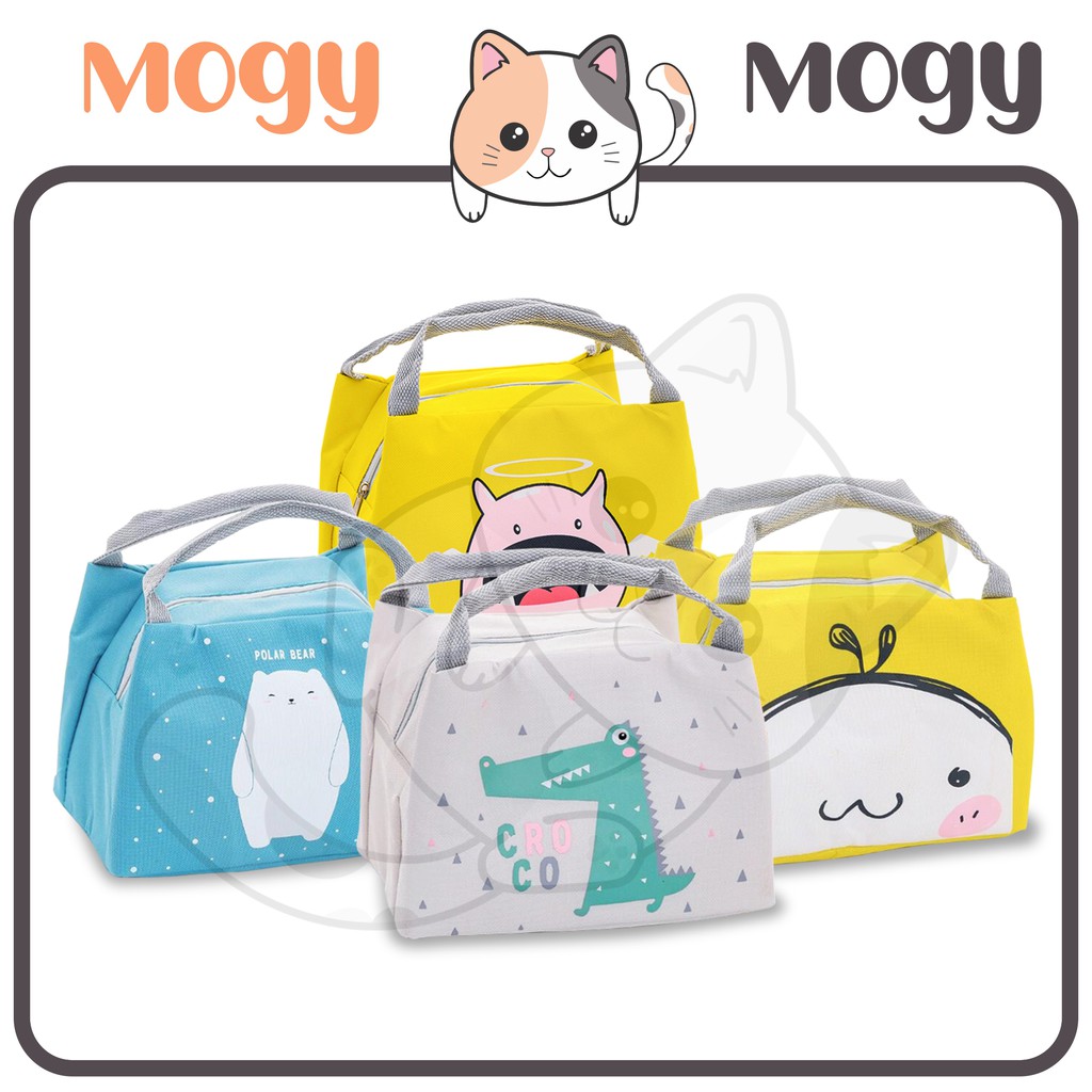 MOGYMOGY Tas Bekal Karakter Lunch Bag Cooler Tas Bekal Alumunium Motif