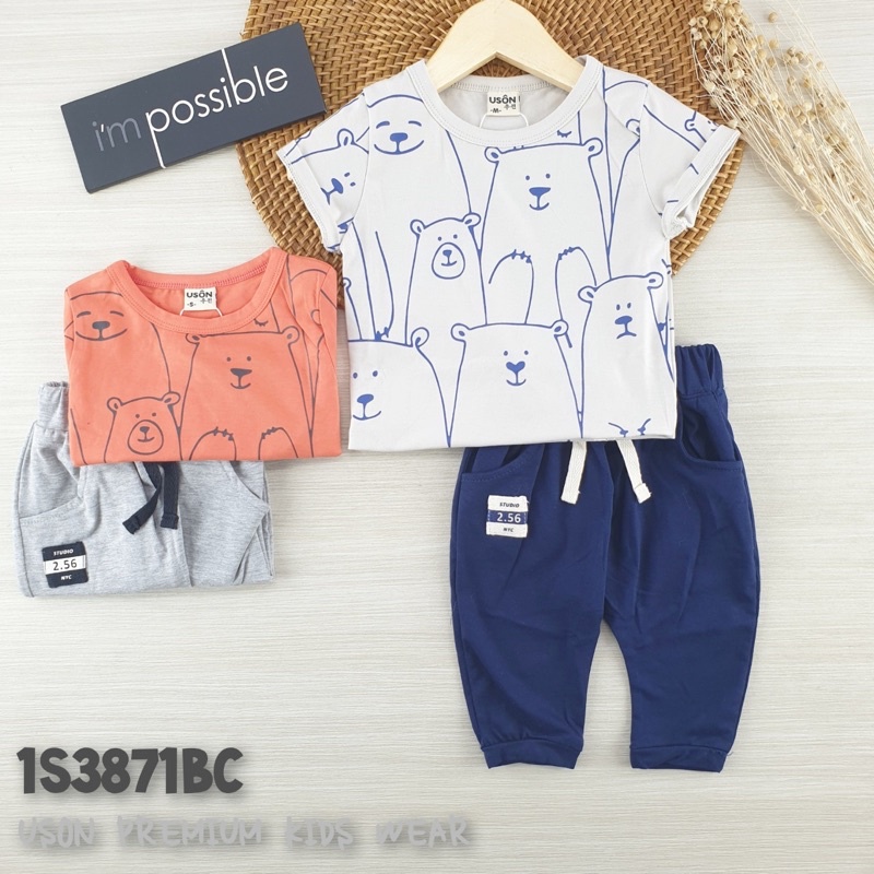 uson setelan anak cowok lebaran kemeja tshirt shirt