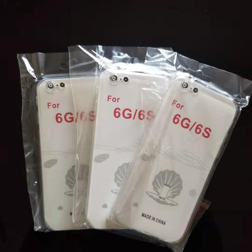 Softcase IPhone 13 12 11 Pro Max X XS 6 7 8 Transparan BeningCase IPhone Case silikon anti licin-lPhone 6