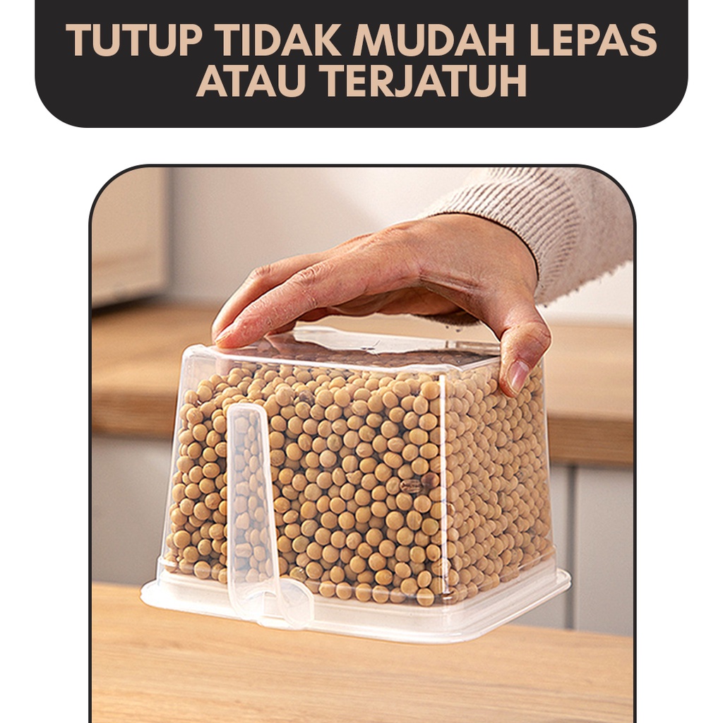 TEMPAT PENYIMPANAN MAKANAN DAPUR | FOOD STORAGE DENGAN GAGANG | KOTAK PENYIMPANAN KULKAS