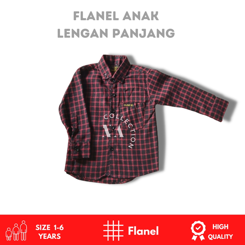 FLANEL ANAK LAKI LAKI UMUR 1 2 3 4 5 6 TAHUN/KEMEJA DISTRO LENGAN PANJANG ANAK UMUR 1-10 TAHUN/ NA C