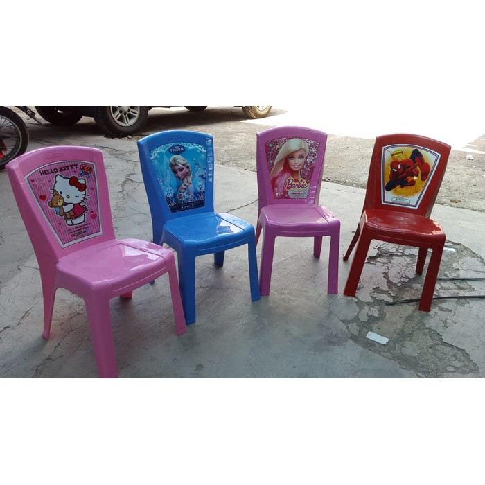 Kursi anak Frozen Barbie Spiderman Hotwheal Hello Kitty - Napolly