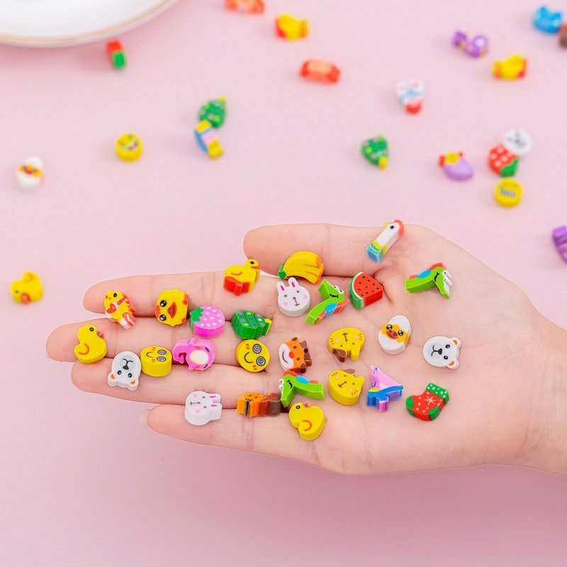 

♥️Zoo♦️PROMO! 10 pcs Penghapus pencil karakter fancy lucu dan unik seperty joyko
