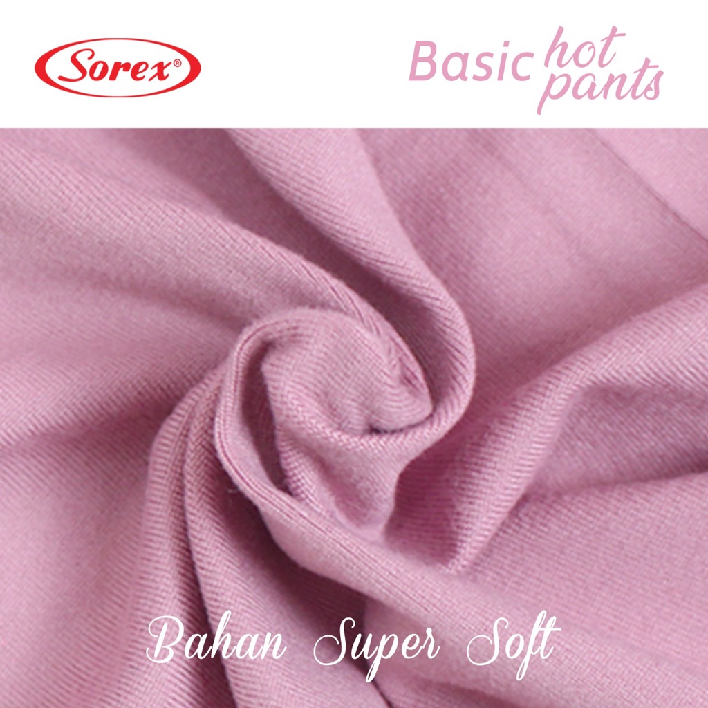 Sorex 1pcs Celana Dalam Wanita Basic Hotpants Super Soft Adem ( Cocok Untuk Daleman ) CD 1262