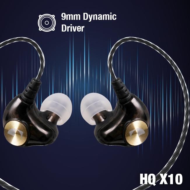 ➻ Nakamichi HQ X10 Dynamic Driver In Ear Monitor Wired Earphone Mic ▼