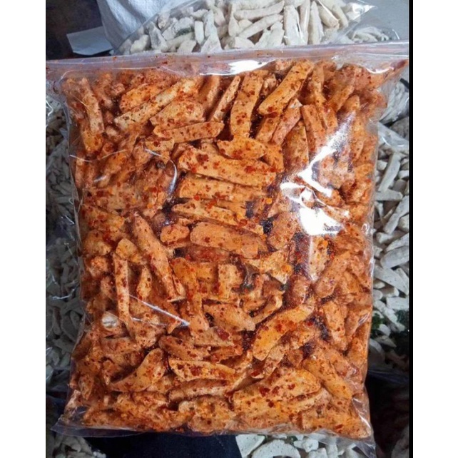 

basreng pedas daun jeruk kemasan 1kg