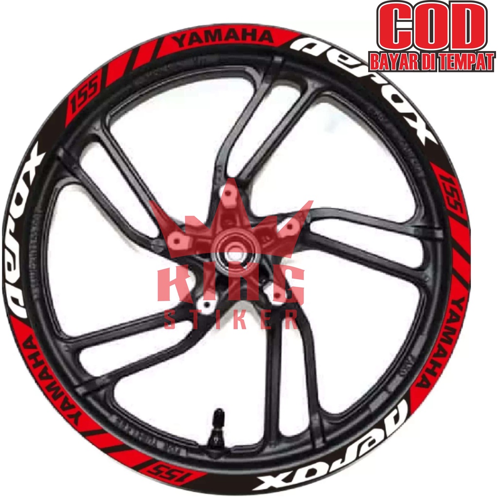Stiker Motor Velg Yamaha Aerox 155 Cutting Sticker Pelek Variasi Aksesoris Terbaru Terlaris