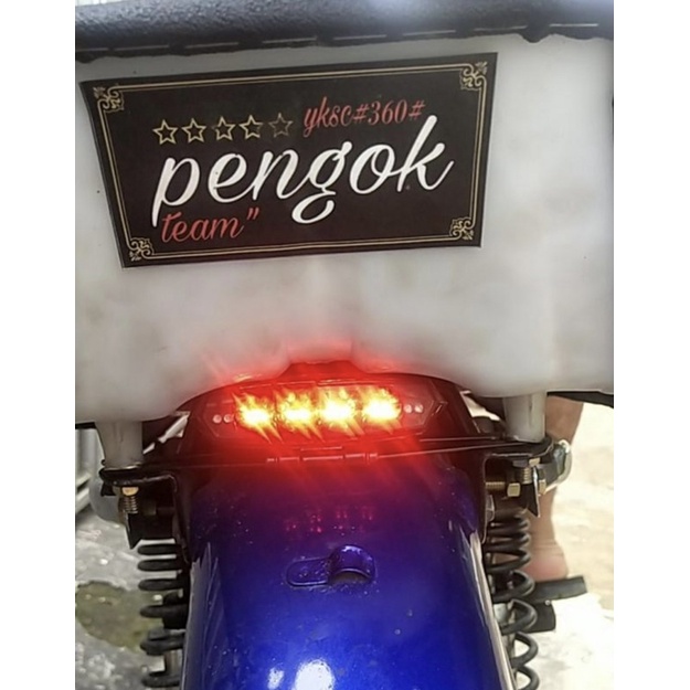 Lampu stop belakang RX KING 3 in 1 set dudukan plat universal rx king cb yb dll / stoplamp RX KING dll