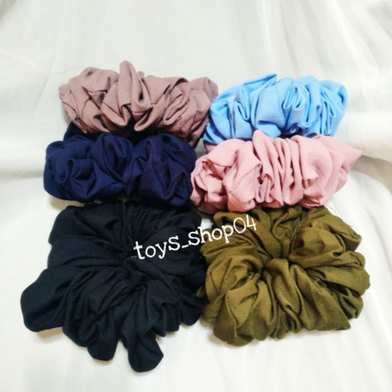 Scrunchie  Ikat Rambut  Kuncir Rambut  JUMBO Penambah Volume Hijab