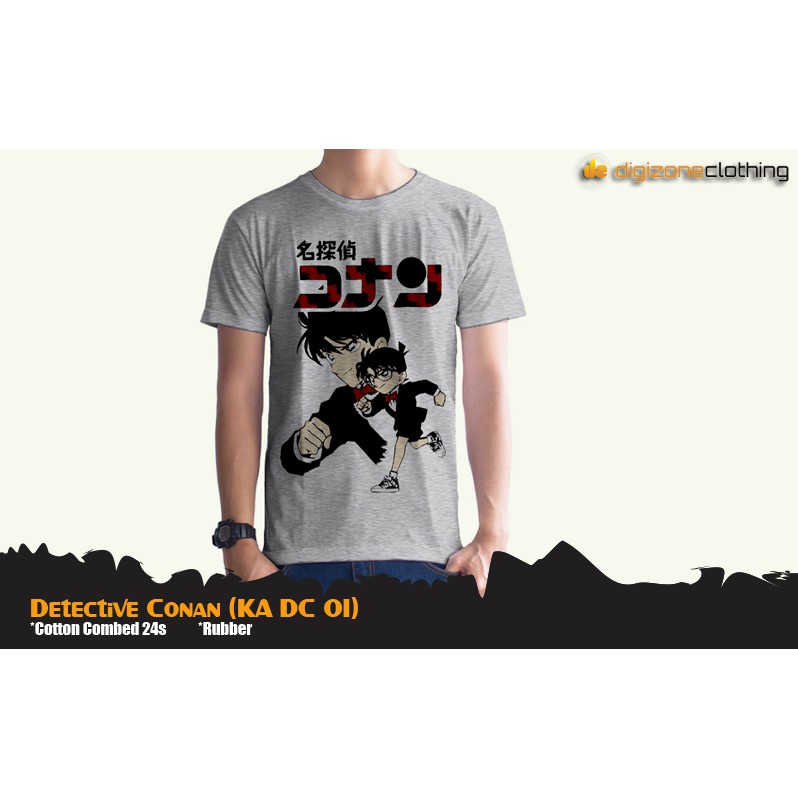Kaos Anime Detective Conan Sinichi Kudo Conan Edogawa Katun Abu Misty - KA DC 01